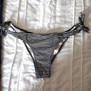 Cheeky swimsuit striped bottom. Super cute